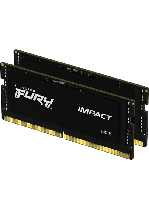 Память для ноутбуков Kingston FURY 64 GB (2x32GB) SO-DIMM DDR5 4800 MHz FURY Impact (KF548S38IBK2-64)