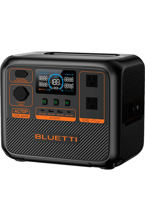 Зарядная станция BLUETTI AC70P Portable Power Station | 1000W 864Wh